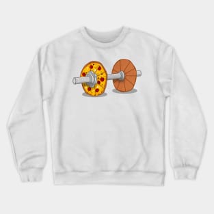 Pizza dumbell Crewneck Sweatshirt